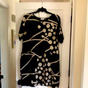 Short sleeves linen dress